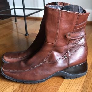 Clark’s brown leather boots